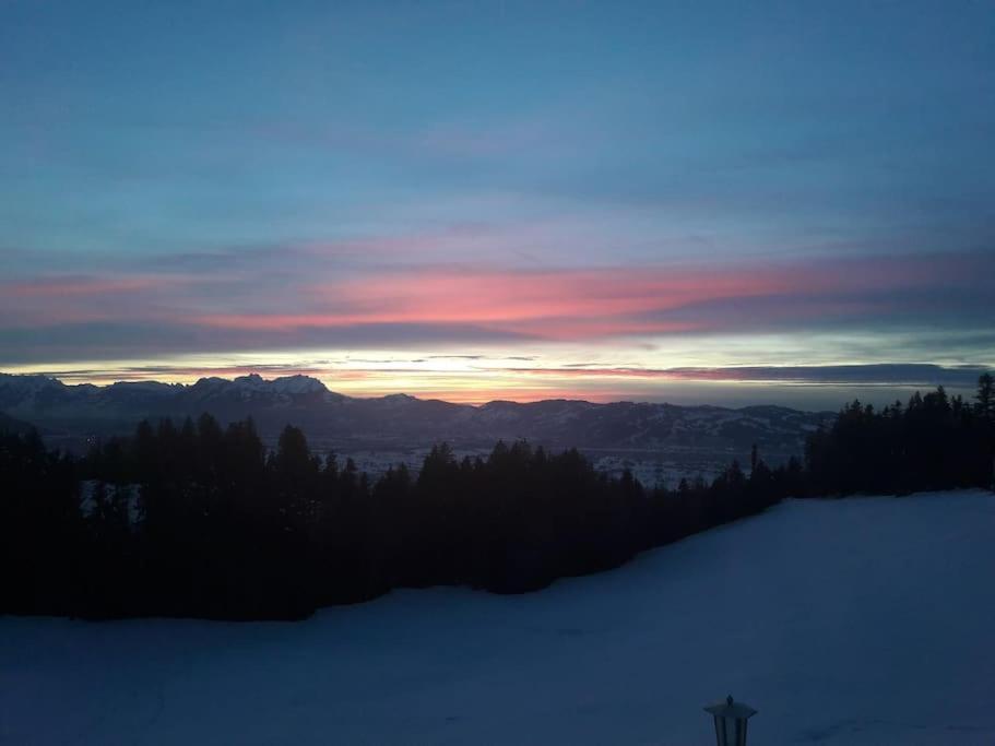 Grosszuegige Ferienwohnung Am Skigebiet Boedele Mit Rheintalblick Dornbirn Exteriör bild