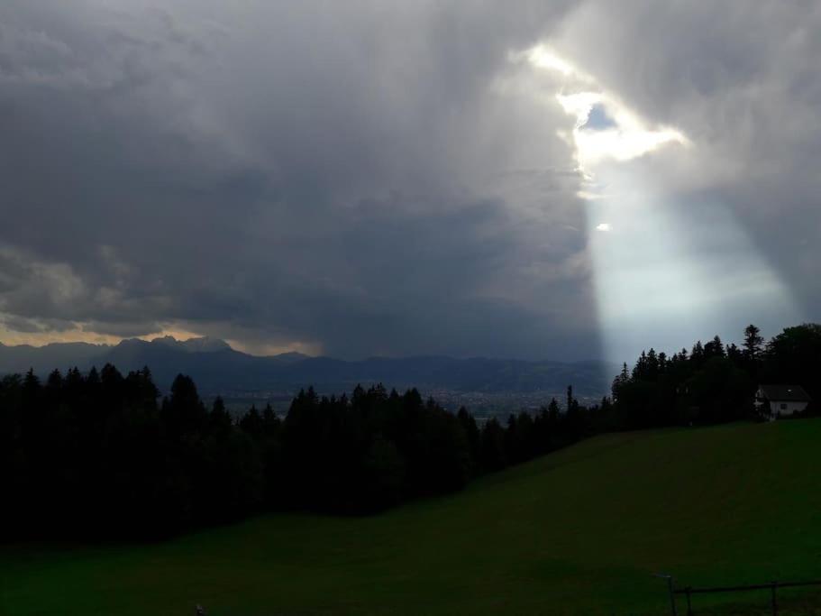 Grosszuegige Ferienwohnung Am Skigebiet Boedele Mit Rheintalblick Dornbirn Exteriör bild